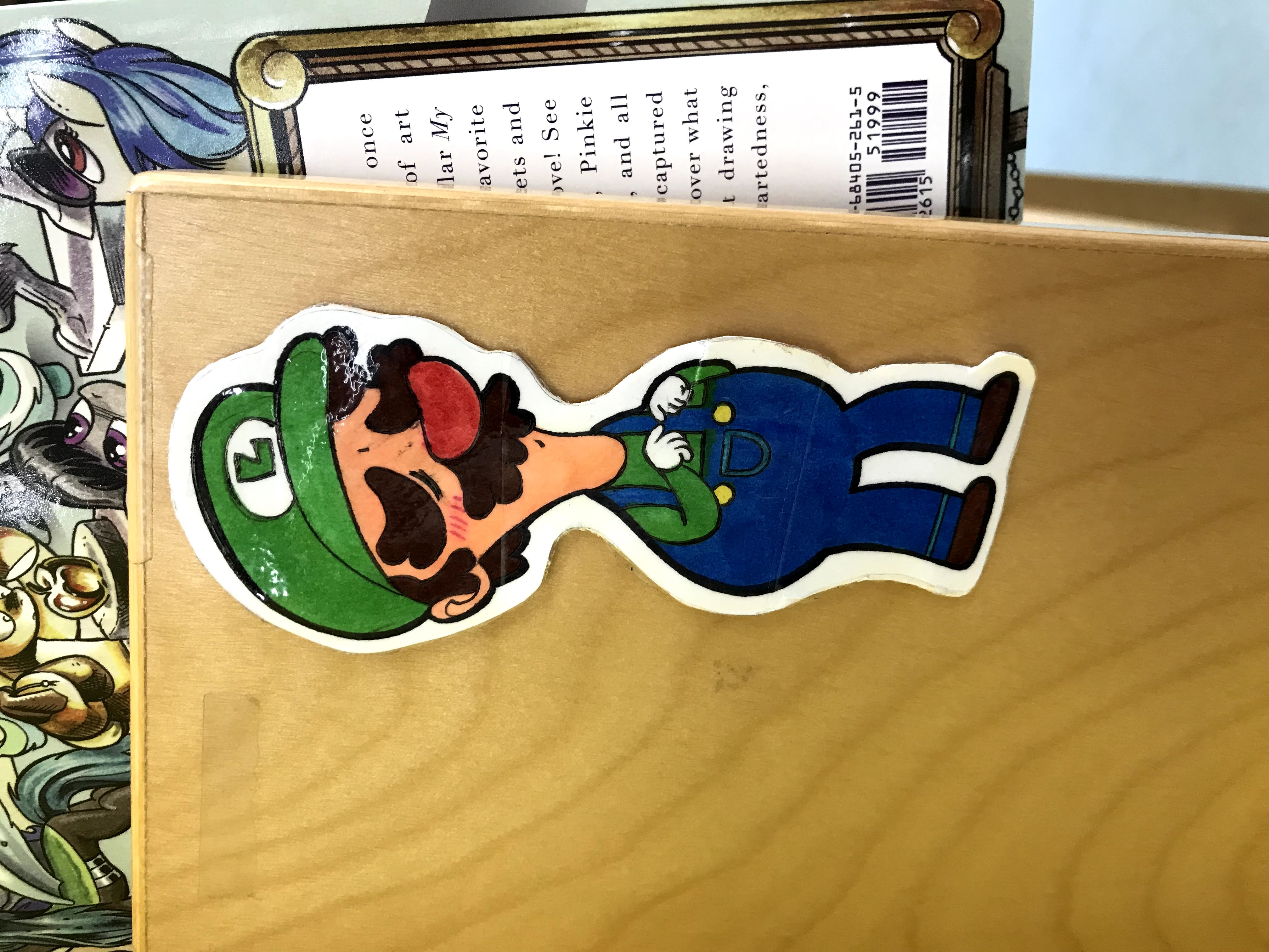 Luigi I saw in a comic shop
