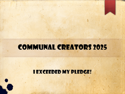 A old paper that with the following text: I exceeded my pledge!