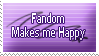 Fandom makes me happy.