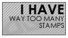 I have way too many stamps.