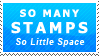So many stamps so little space